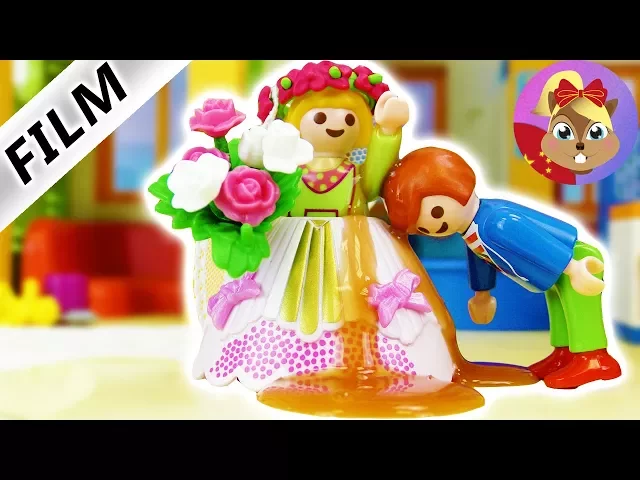 摩比游戏 playmobil 玩偶影片 小尤在婚礼上吐了 米娅会原谅他吗